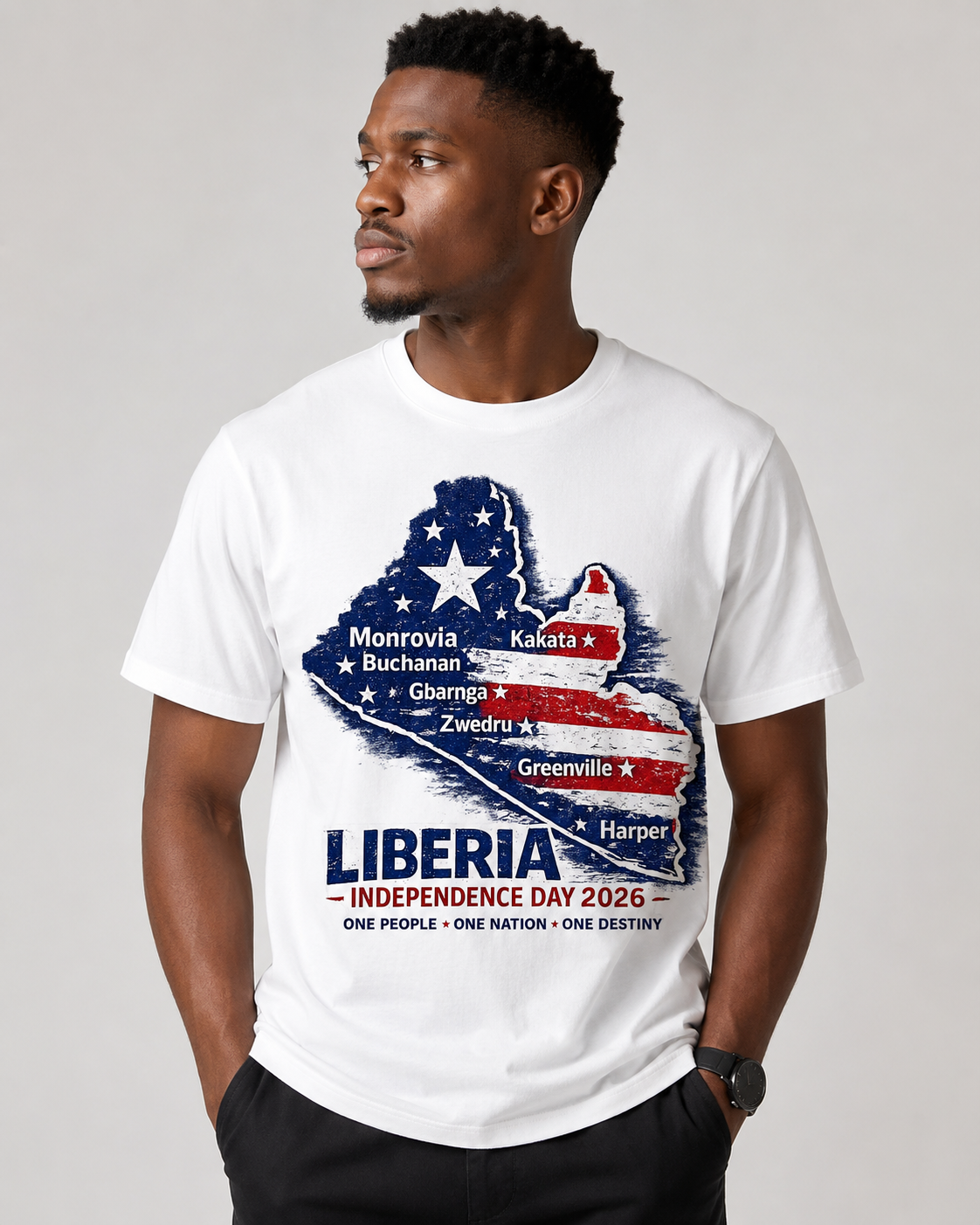 Liberia Map Independence Day Shirt