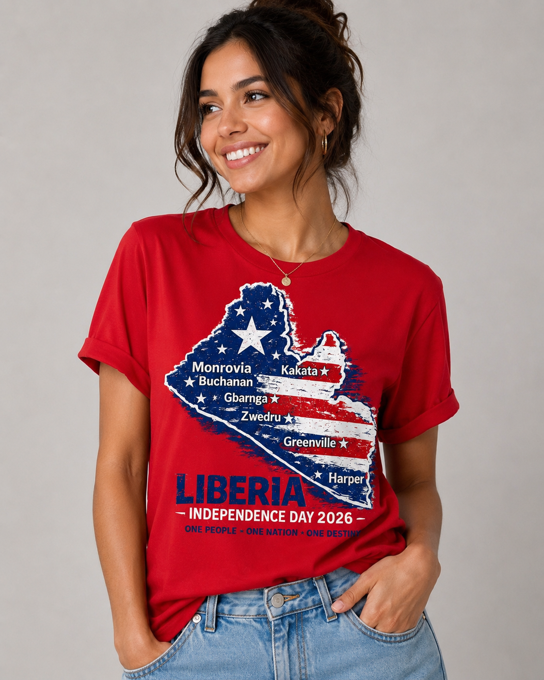 Liberia Map Independence Day Shirt